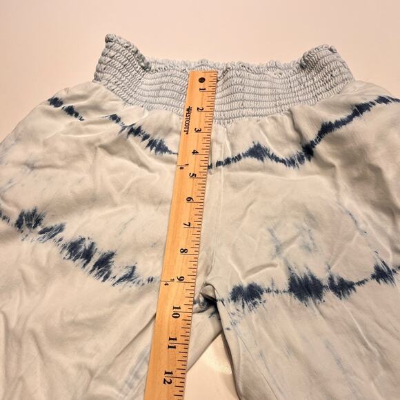 Bella Dahl Smocked Waist Wide Leg Pants in Navy Tie Dye XS - Picture 7 of 9